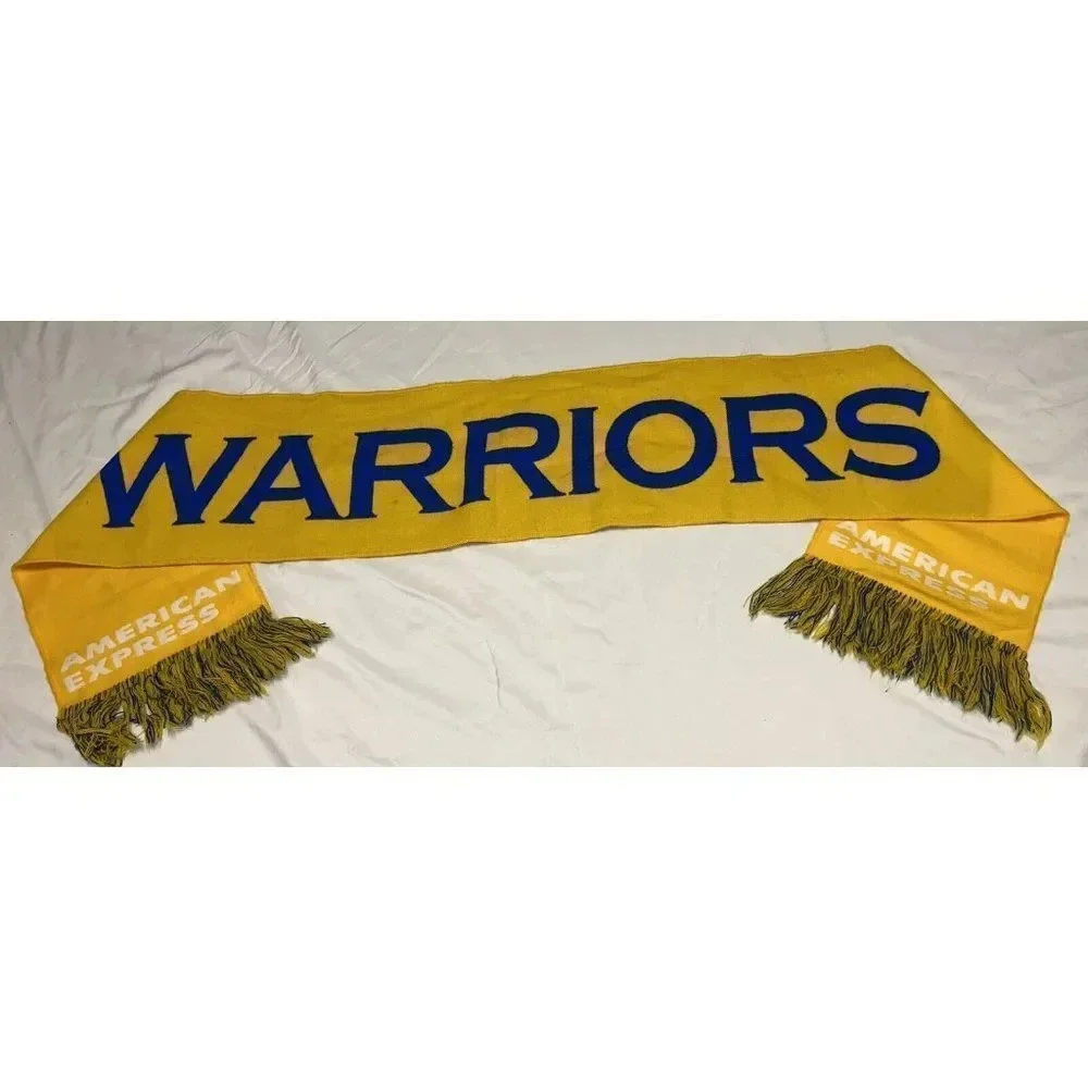 NBA AMERICAN EXPRESS GOLDEN STATE WARRIORS SCARF- 54” x 8” PERFECT CONDITION